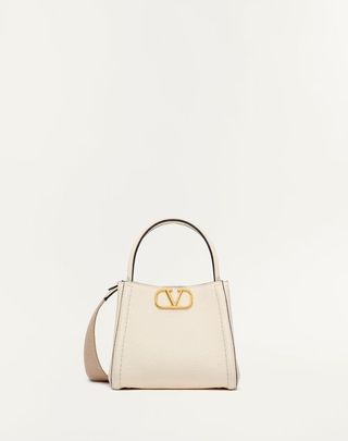 Valentino Garavani Alltime Small Handbag in Grainy Calfskin