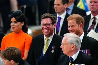 Harry and Eugenie, along with Eugenie's husband Jack Brooksbank, are thought to be close