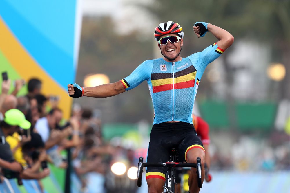 Gold in the men's road race went to Greg Van Avermaet (Belgium)