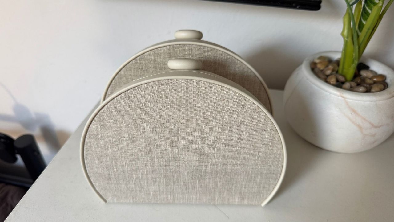 Beige Hatch Restore 3 next to beige Hatch Sleep Clock on white surface