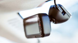 Nextbase 320XR dash cam mounted on windshield