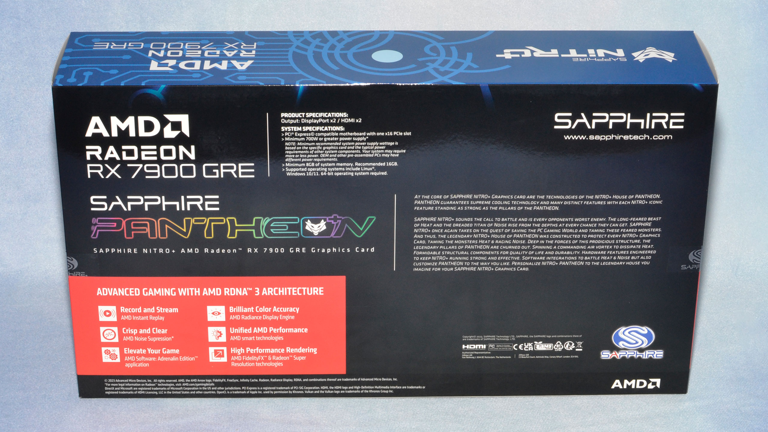 Sapphire RX 7900 GRE Nitro+