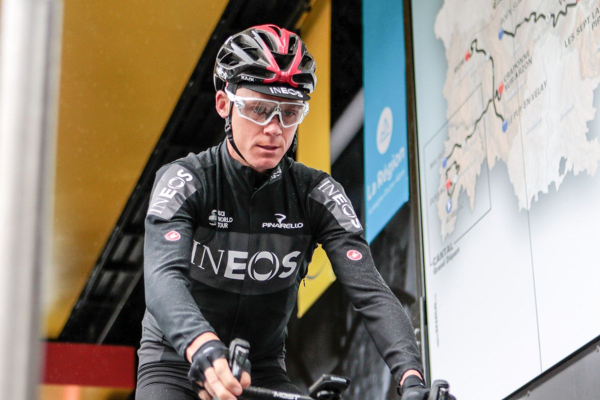 Chris Froome already back on the indoor trainer and pedalling with just ...