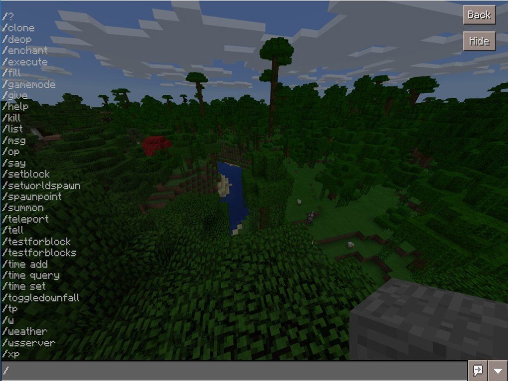 Guide to slash commands and cheats in Minecraft: Windows 10