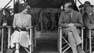Princess Elizabeth and the Duke of Edinburgh attending the Royal Horse Show at Windsor, 12th May 1949