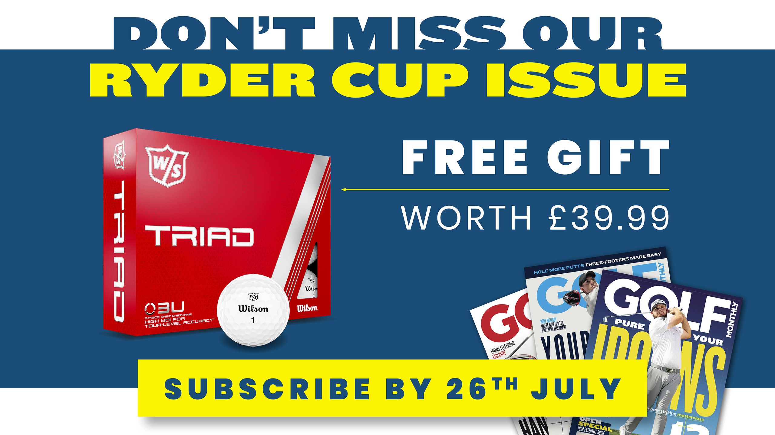 Subscribe To Golf Monthly Magazine By 26th July For Ryder Cup Issue ...