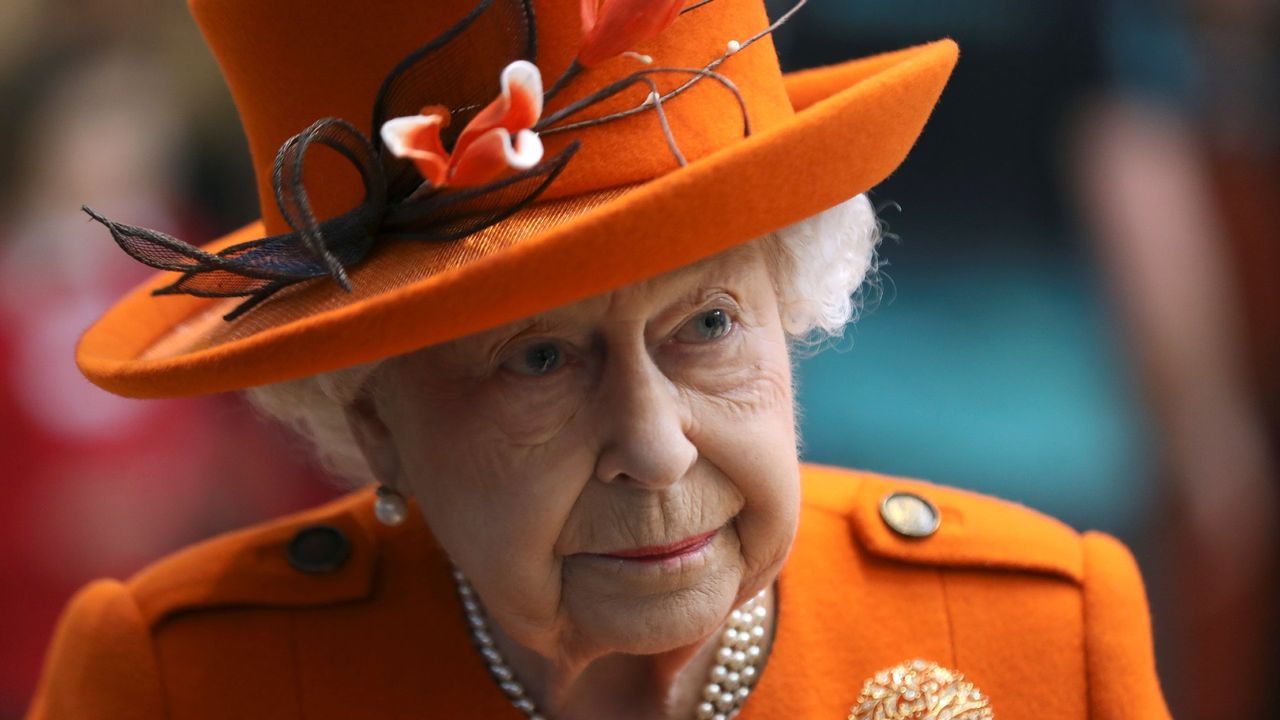 Britain&#039;s Queen Elizabeth II looks on during a visit to the Science Museum on March 07, 2019 in London, England