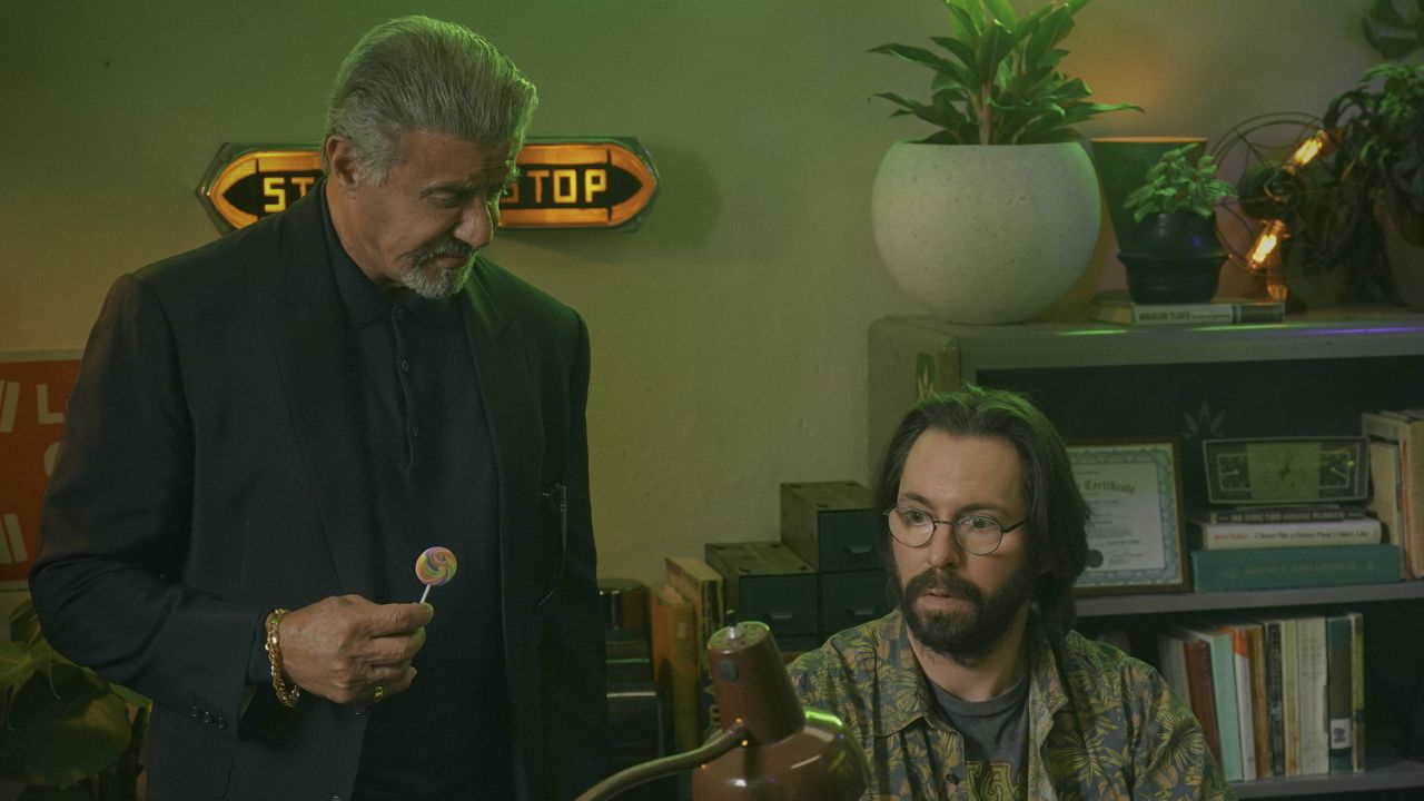 Sylvester Stallone and Martin Starr in Tulsa King