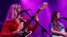 Wet Leg performing on stage. 
