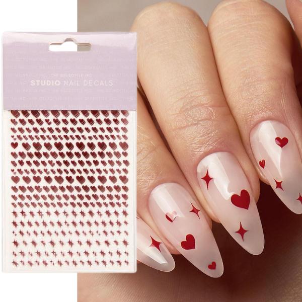 The GelBottle Inc, Red Heart &amp;amp; Twinkles Stickers