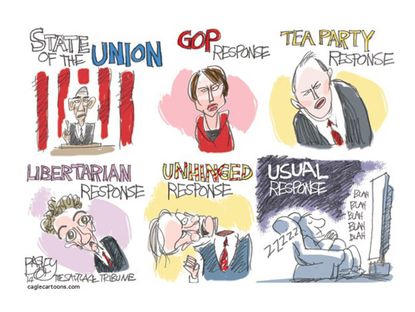 Political cartoon State of the Union