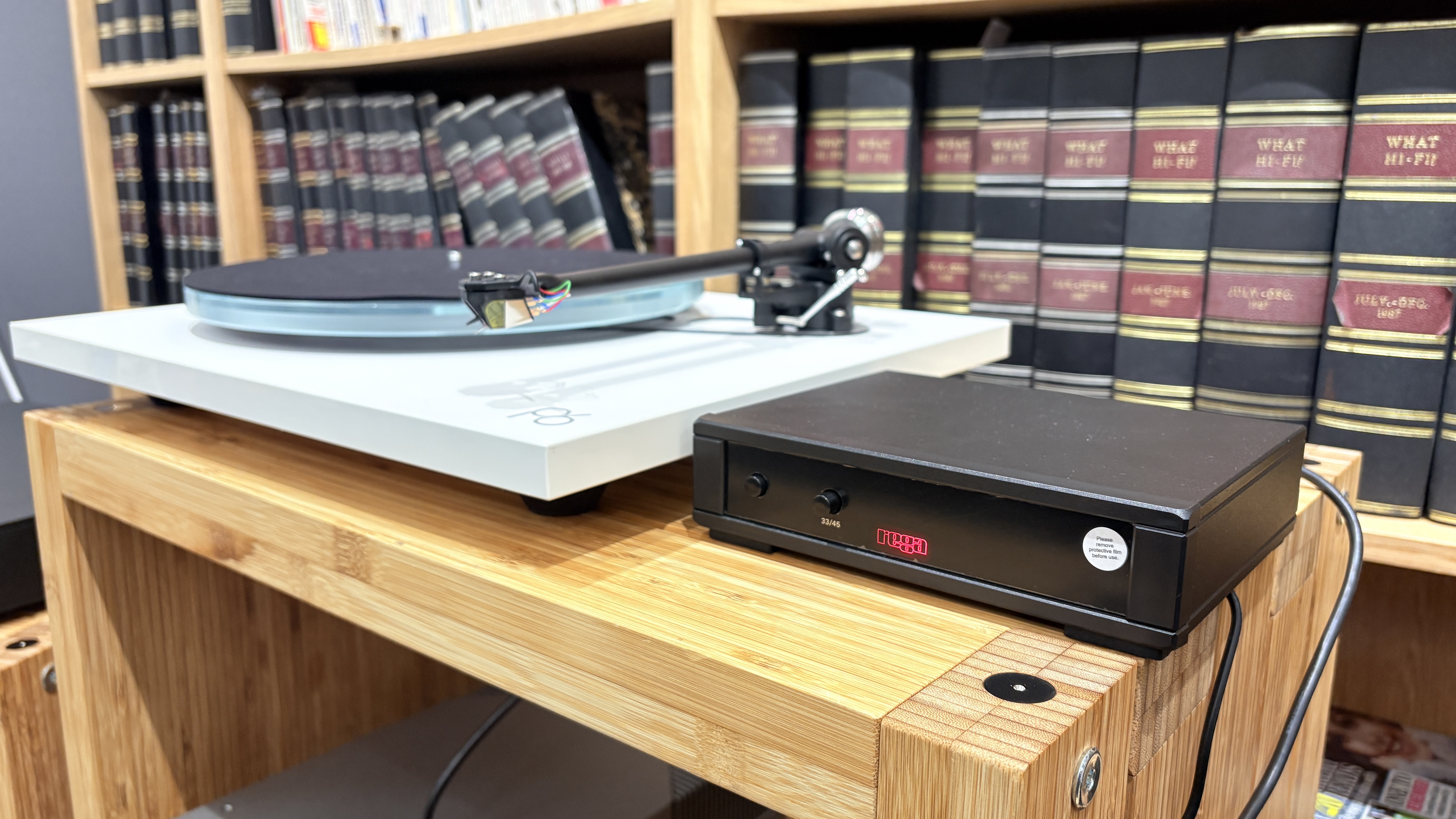 Rega Planar 6/Nd7 with Neo Mk2 PSU on wooden rack