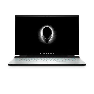 The Alienware m17 R4 on a blank white background