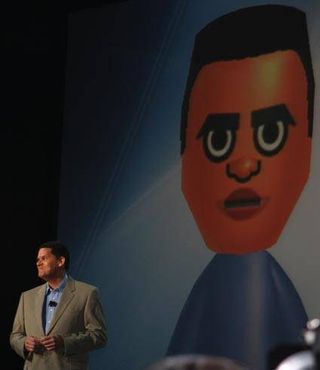 Nintendo's Reggie Fils-Aime during the E3 media briefing.