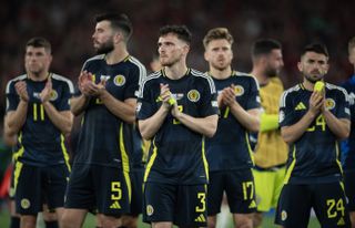 Who is out of Euro 2024? Scotland players applaud the fans after their defeat to Hungary and elimination at Euro 2024.