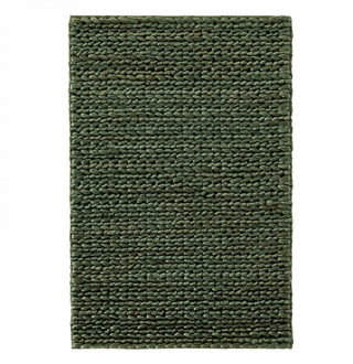 Green jute rug