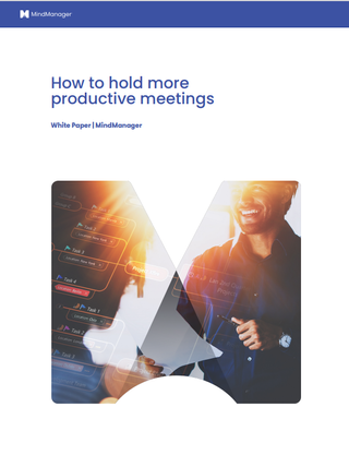 Whitepaper cover with image of smiling business man in sunlight and an overlay of a digital screen