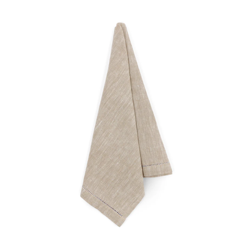 Classic Hemstitch Linen Hand Towel, Natural