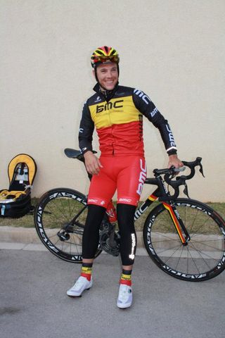 Philippe Gilbert (BMC) was the centre of attention in Denia.