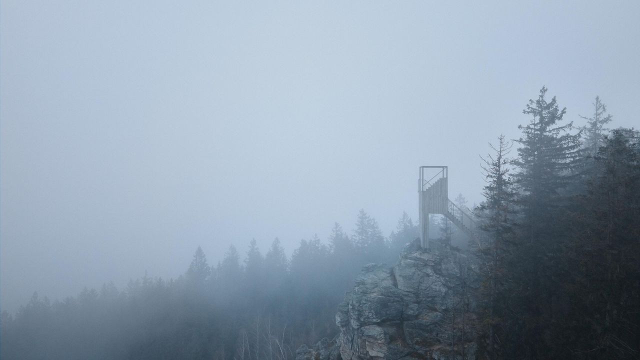 The Miner lookout by Mjölk Architects is a dramatic mountain viewpoint