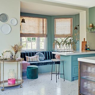 kitchen with window seating
