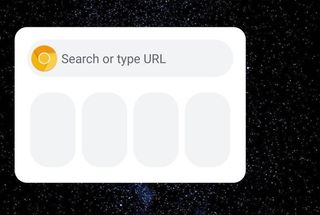 Chrome Quick Action Search Widget