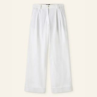 Pleated Straight-Leg Trainer-Grazer Trouser