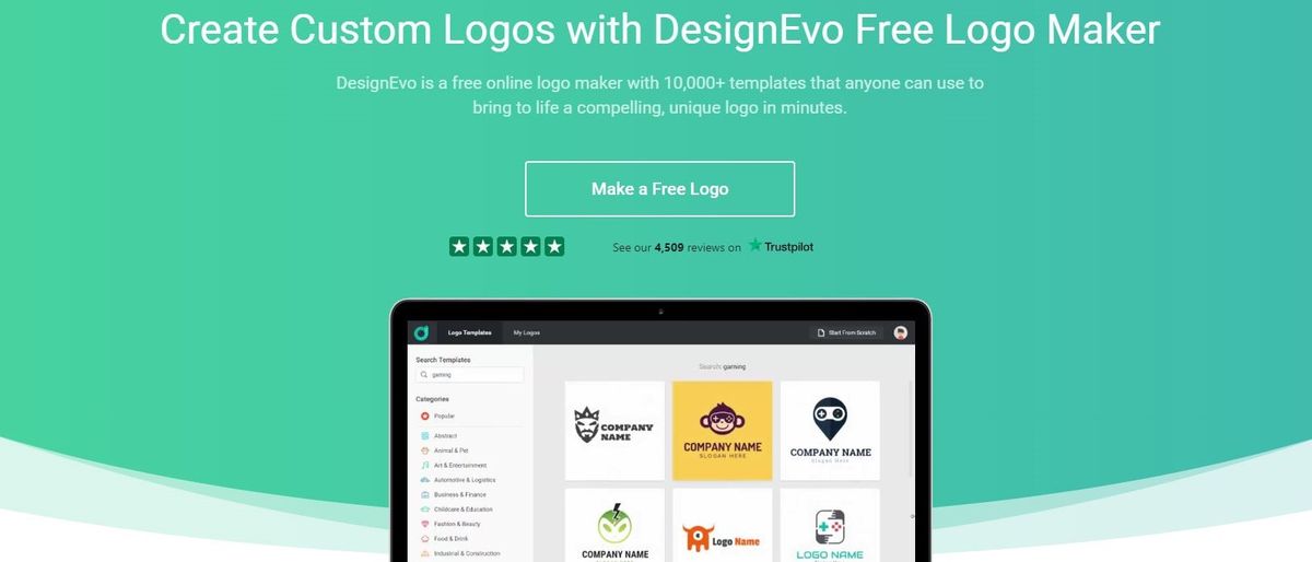 DesignEvo Logo Maker Review Hero