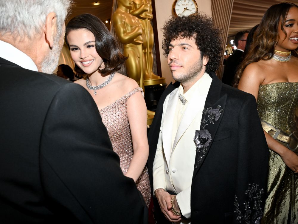 Selena Gomez and Benny Blanco attend the 97th Oscars