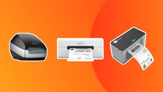 The best thermal printers on an orange background