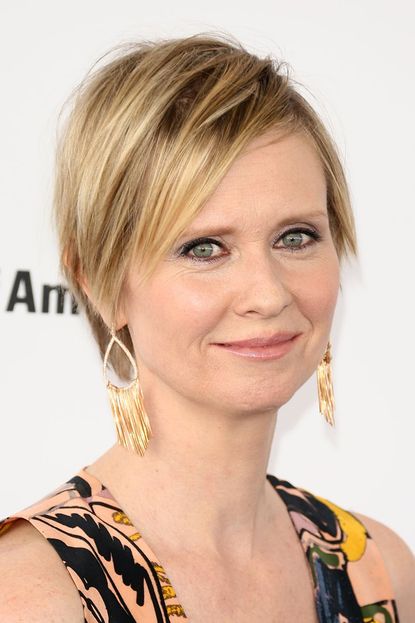 Cynthia Nixon almost didn't get the role of Miranda because she was blonde. 