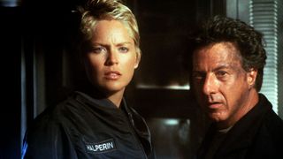 Sharon Stone and Dustin Hoffman in Sphere (1998)