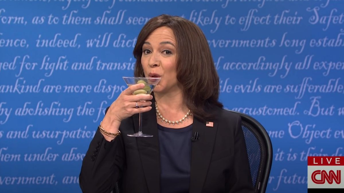 Maya Rudolph as Kamala Harris on Saturday Night Live.