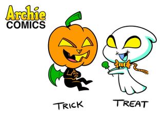 Trick and Treat character deigns for Archie's Halloween Spectacular #1 (2022)