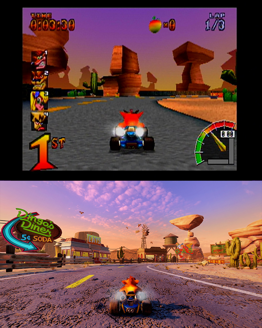 Crash Team Racing it out now - look at it compared to the original game