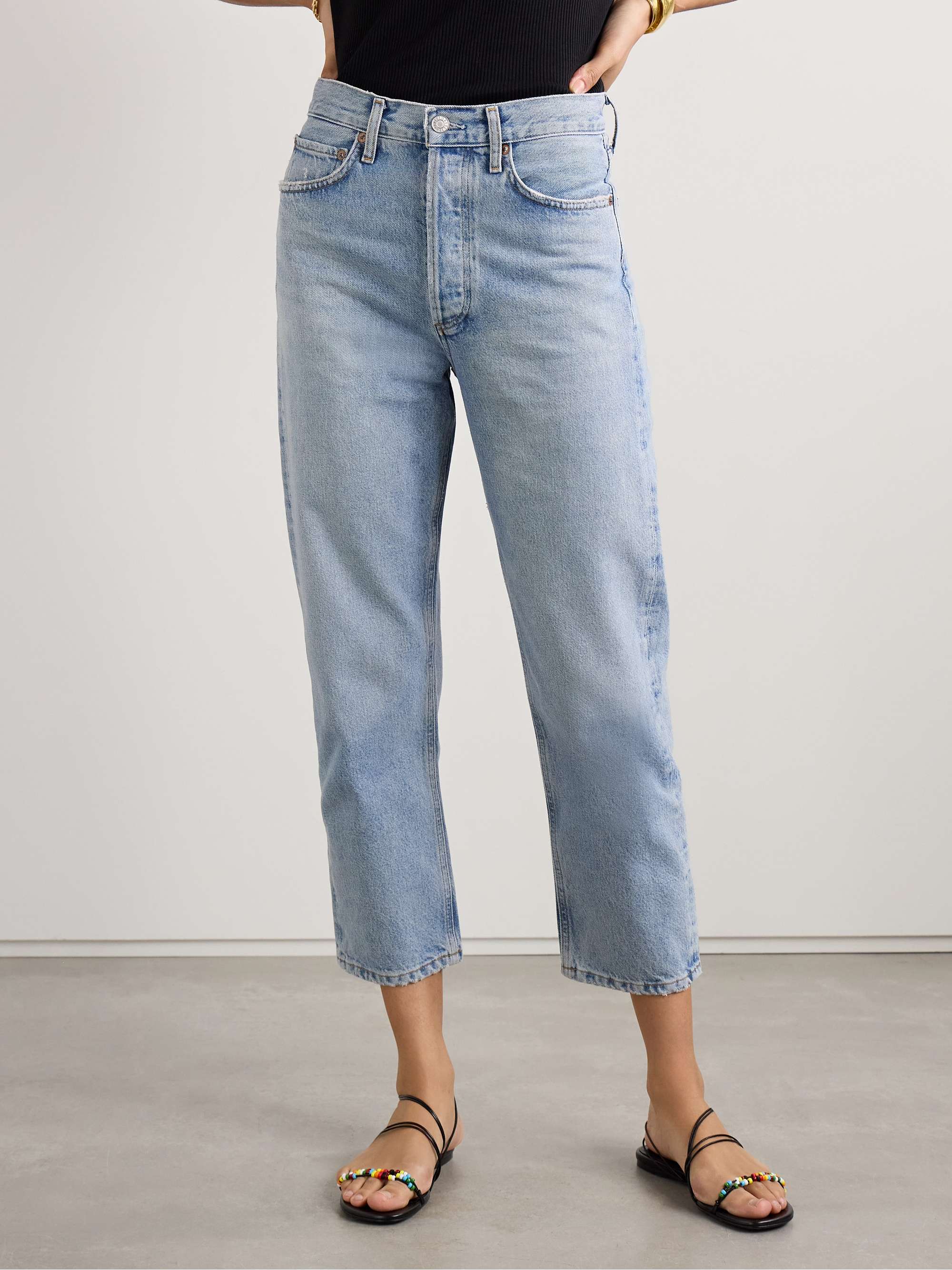 '90s Crop Mid-Rise Straight-Leg Jeans