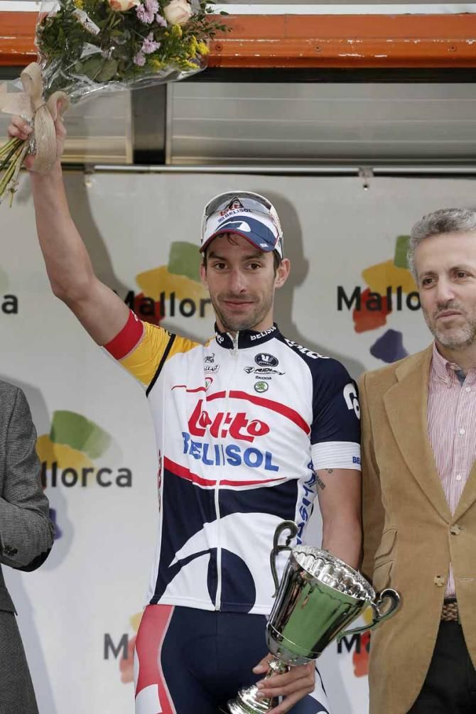 Kenny Dehaes (Lotto Belisol) on the podium