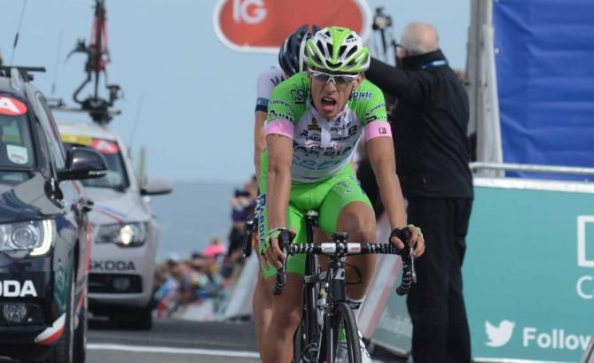 Francesco Bongiorno (Bardiani Valvole-CSF Inox) cracked the top-10 in the stage finish on Haytor