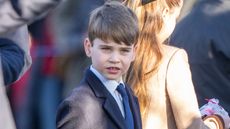 Prince Louis of Wales attends the Christmas Morning Service at St Mary Magdalene Church on December 25, 2025