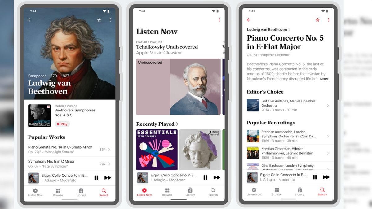 Android users will get Apple Music Classical before iPad and Mac users can