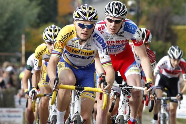 Arnaud Jouffroy (Telenet-Fidea) and Tijmen Eising (Sunweb-Revor) at the head of affairs.