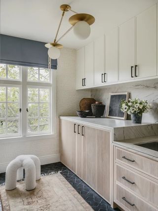 A styled laundry room