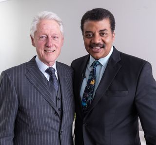 Bill Clinton will be the first guest on the second season of the science-themed talk show "StarTalk," hosted by Neil deGrasse Tyson, which premiers this Sunday (Oct. 25).
