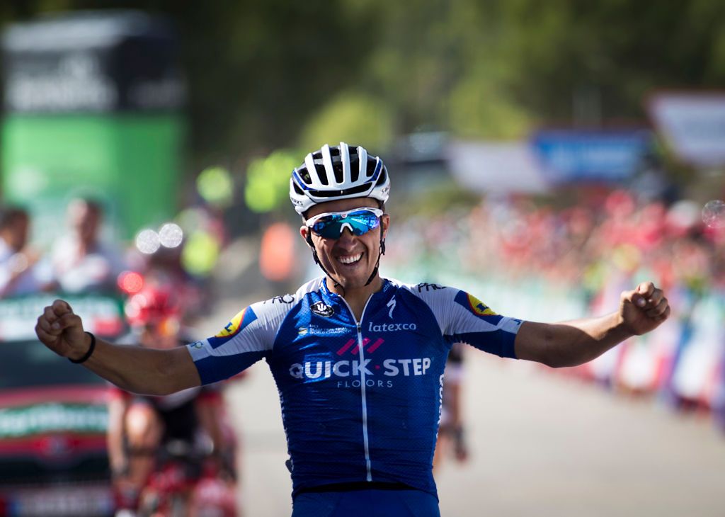 Julian Alaphilippe wins the eighth stage of the Vuelta a Espa&ntilde;a.
