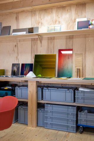 A photo of designer's studio space