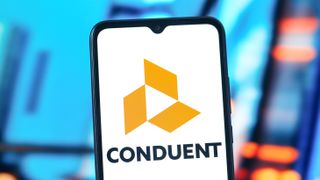 conduent logo on the phone