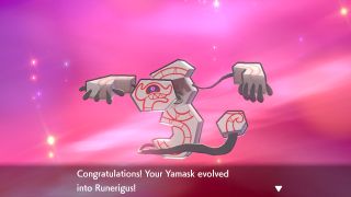 Galarian Yamask evolves in Pokemon Sword and Shield