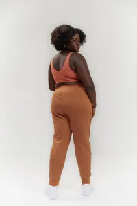 Girlfriend Collective Chai Everyone Mid-Rise Jogger | $78