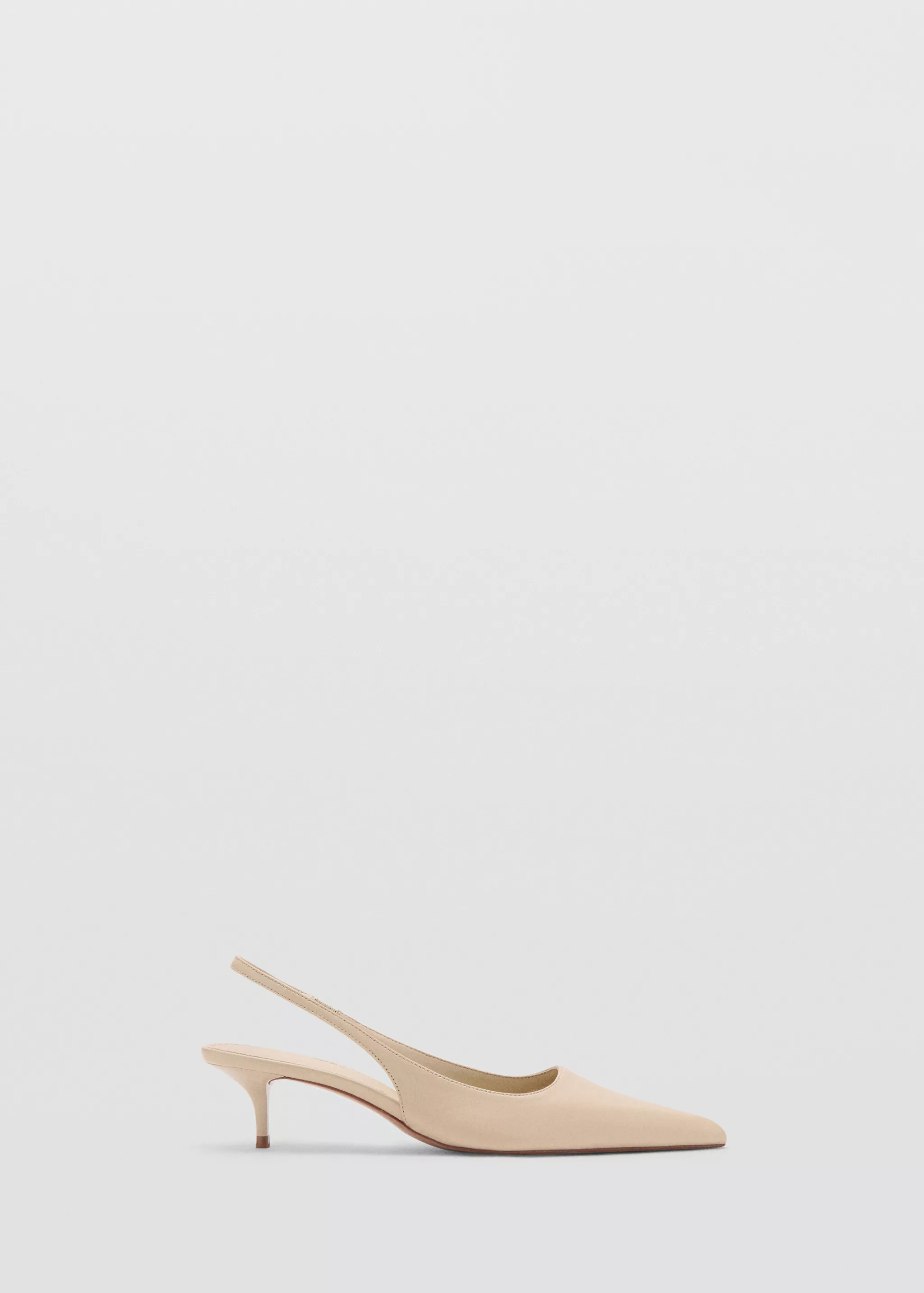 Pointed-Toe Leather Heeled Shoes - Women | Mango United Kingdom