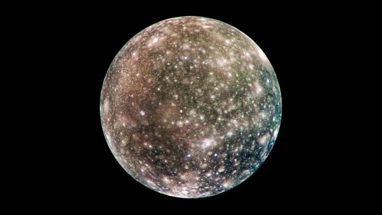 Image de Callisto depuis le vaisseau spatial Galileo de la NASA.